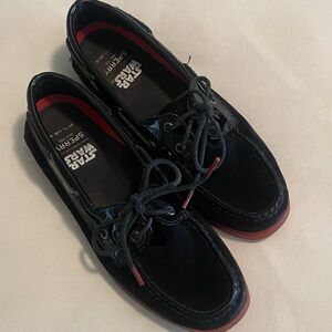 Sperry Special Edition Star Wars Black and Red Suede Boat Shoes